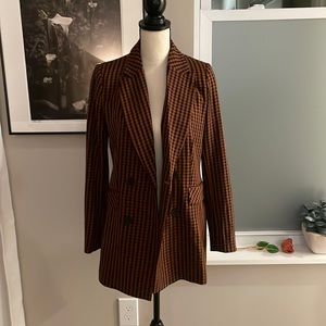 Xs (size 2) button up checkered blazer